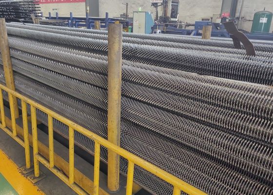 High Efficient High-Frequency Welding Spiral Fin Tube For Power Plant Boiler