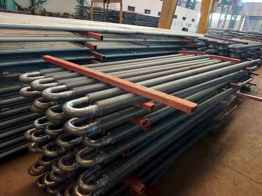 Customized Boiler Spiral Fin Tube Carbon Steel High Frequency Welding High Efficiency