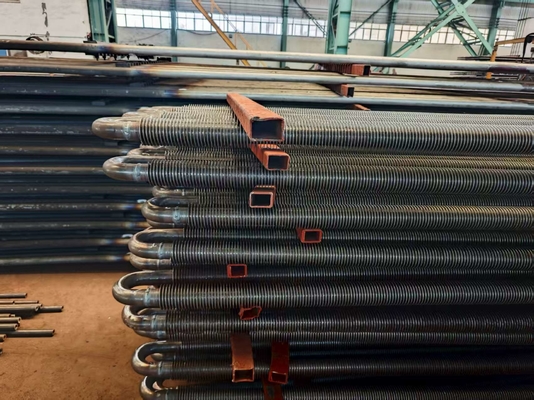 Customized Boiler Spiral Fin Tube Carbon Steel High Frequency Welding High Efficiency