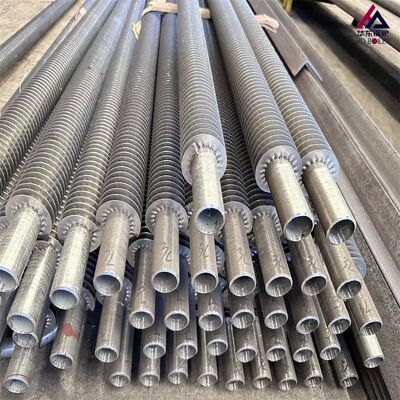 Solid Serrated Spiral Finned Boiler Fin Tube Heat Exchanger Anti-Ash Stainless Steel
