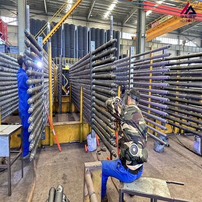 Solid Serrated Spiral Finned Boiler Fin Tube Heat Exchanger Anti-Ash Stainless Steel