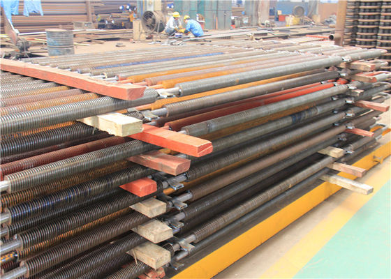 Longitudinal Square Boiler Fin Tube Extruded Embedded Type Heat Exchanger Support