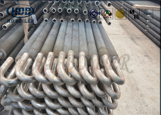 Economizer  Seamless Waste Heat Boiler  H Fin Tube  With Two Steel Discs