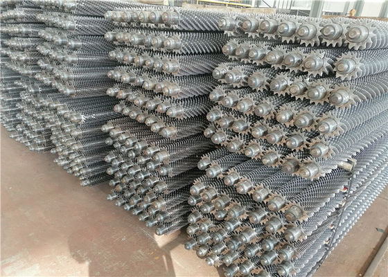 Serrated Spiral Boiler Fin Tube , Brazing Spiral Finned Tube